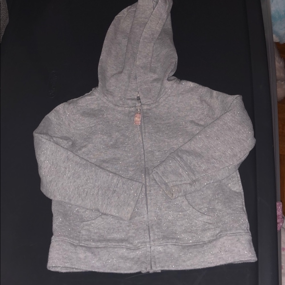 Carter’s heather glitter French terry hoodie